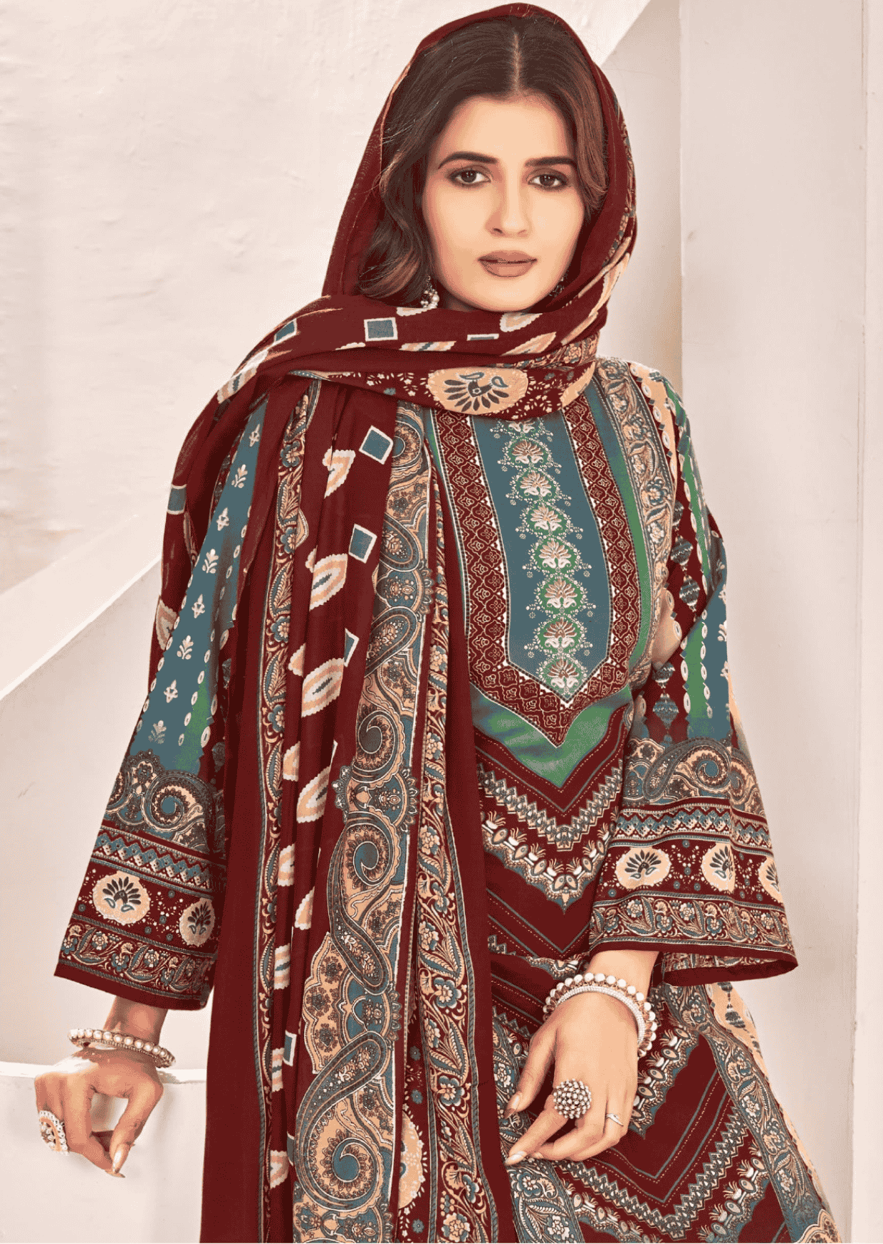 Premium Embroidered Pakistani Suit 3 by Parnika India