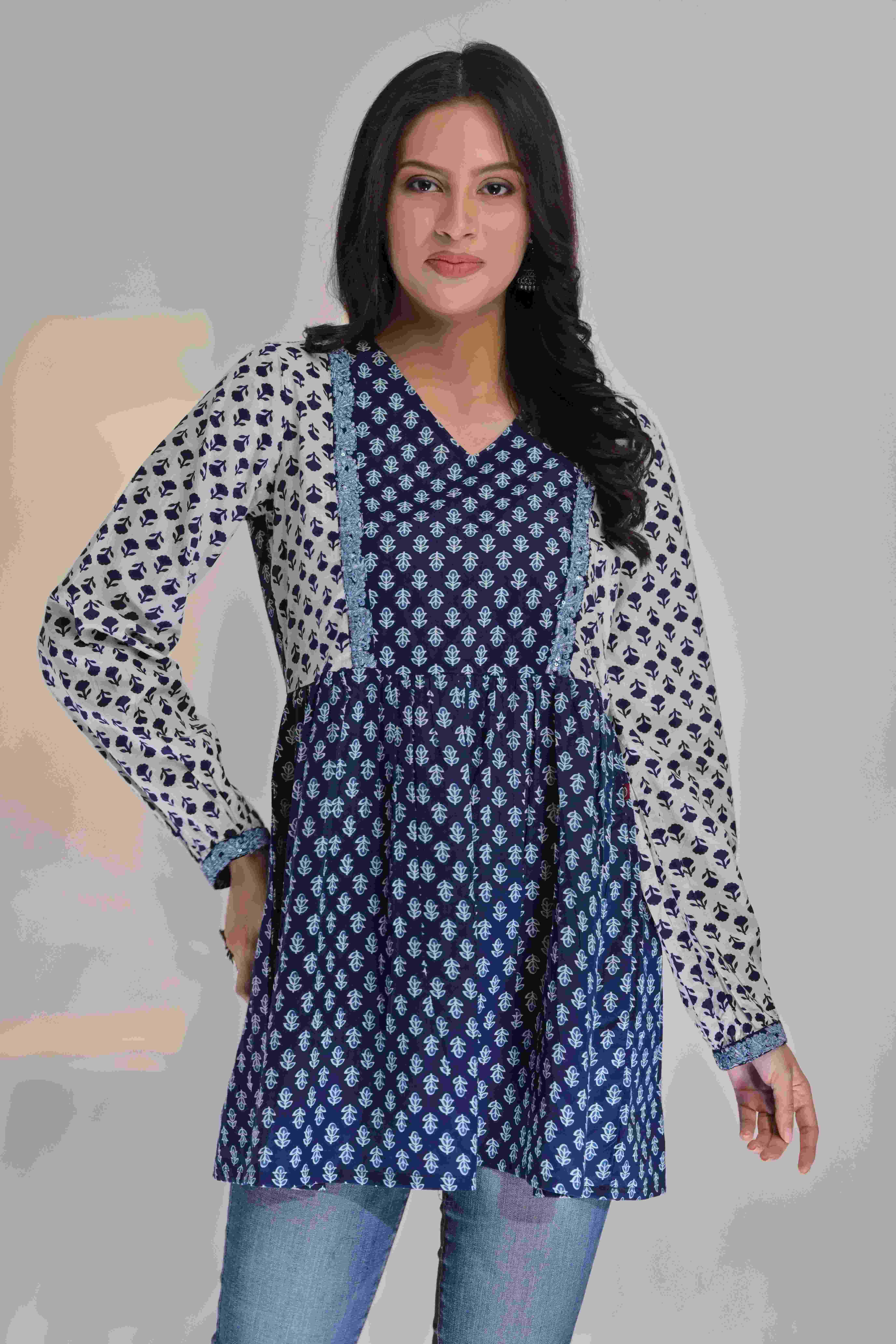 Trendy Short Ethnic Kurti 1 by Parnika India