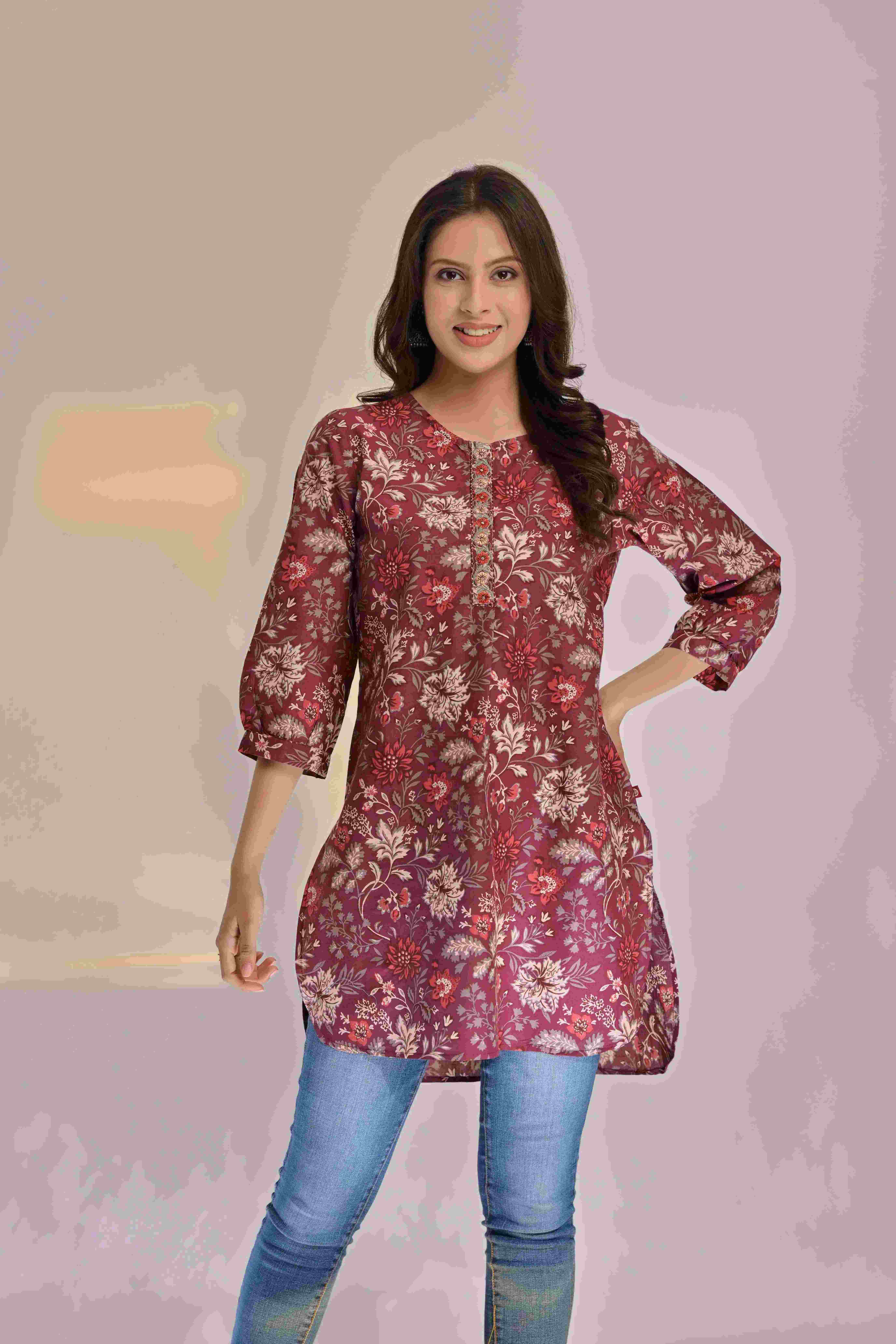 Trendy Short Ethnic Kurti 4 by Parnika India